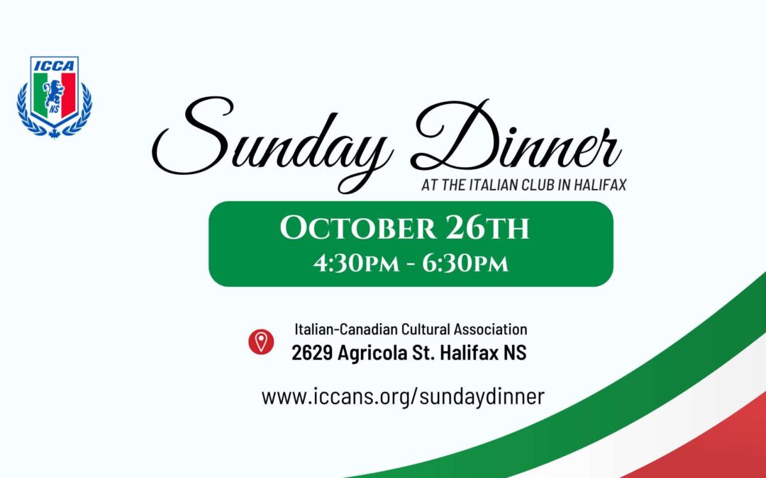 Sunday Dinners at the Italian Club in Halifax, Nova Scotia