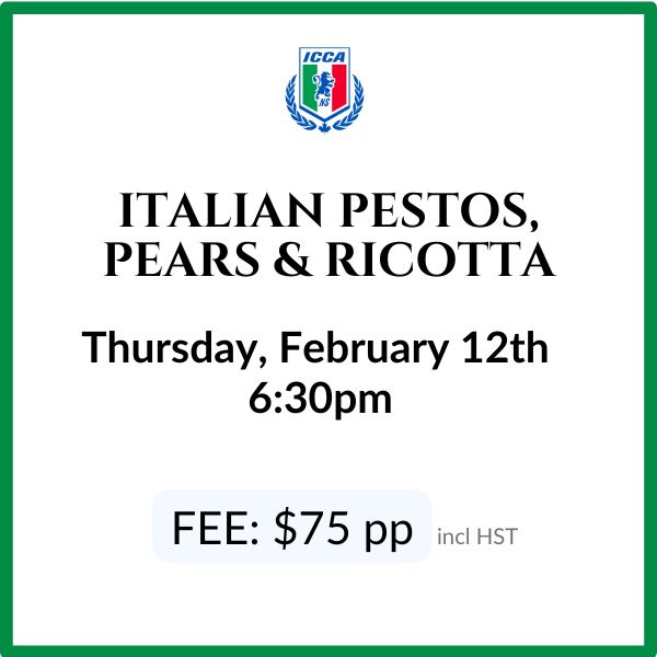 Italian Pestos, Pears & Ricotta