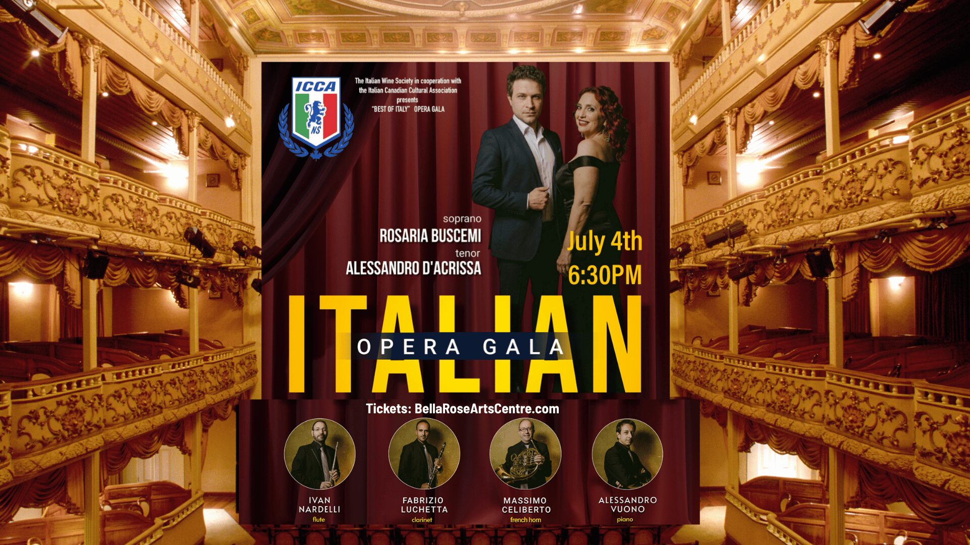 Italian opera in halifax ns July 2026